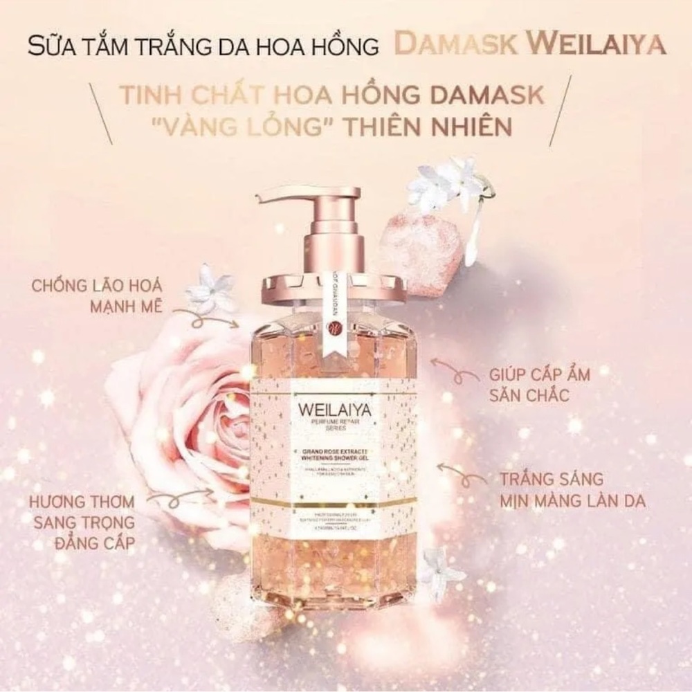 Weilaiya Perfume Repair Series Grand Rose Extracts Shower Gel